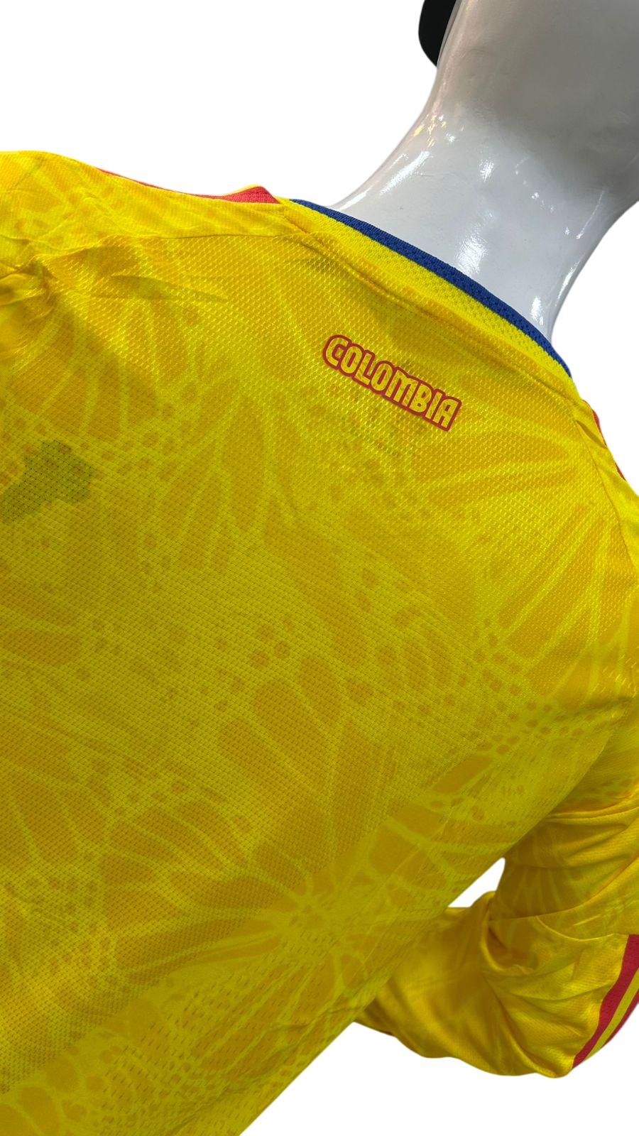 Camiseta version jugador selección Colombia manga larga hombre