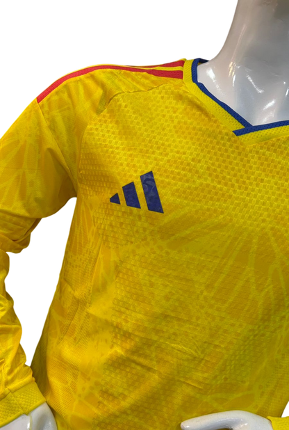 Camiseta version jugador selección Colombia manga larga hombre